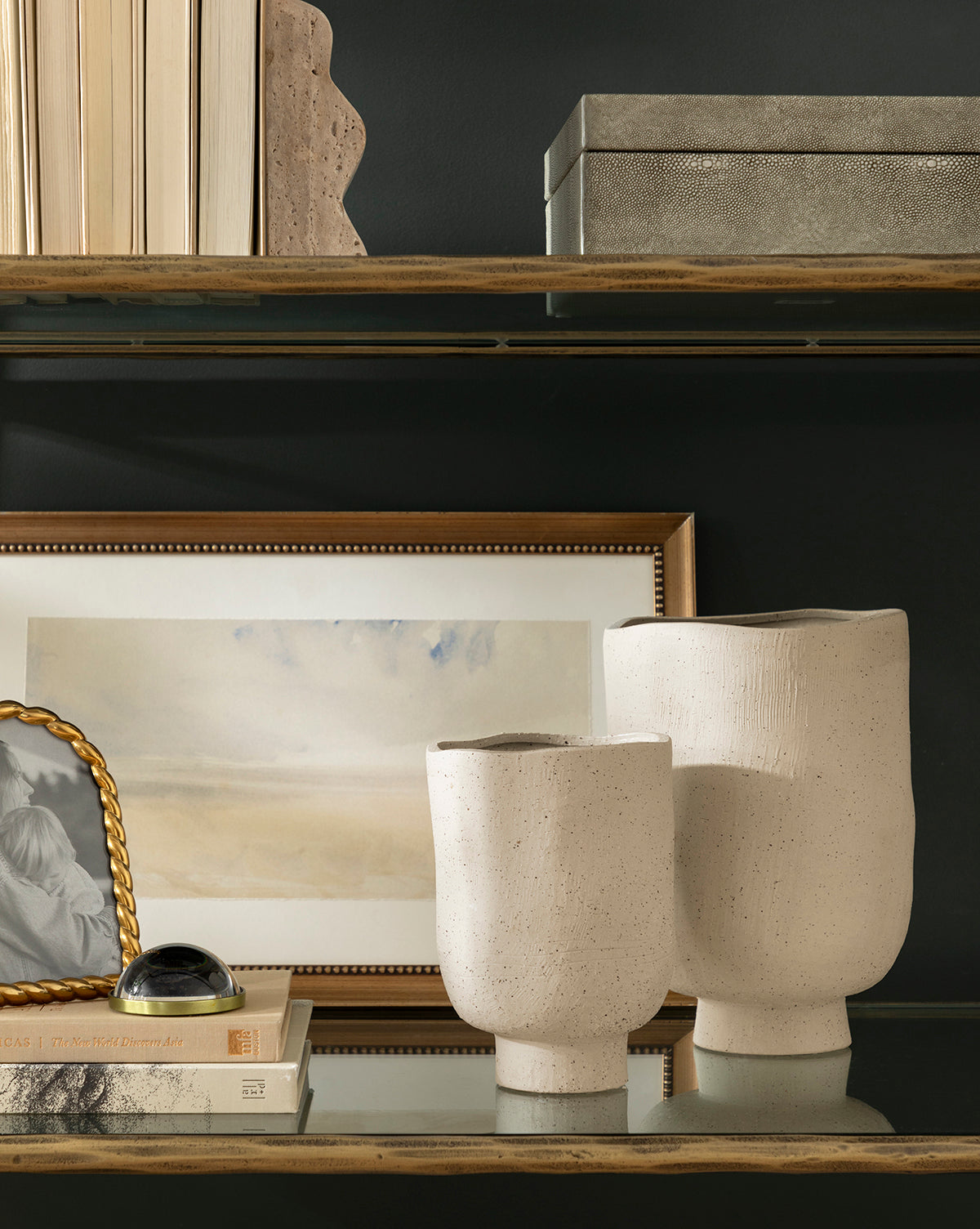 Gray Speckled Planter