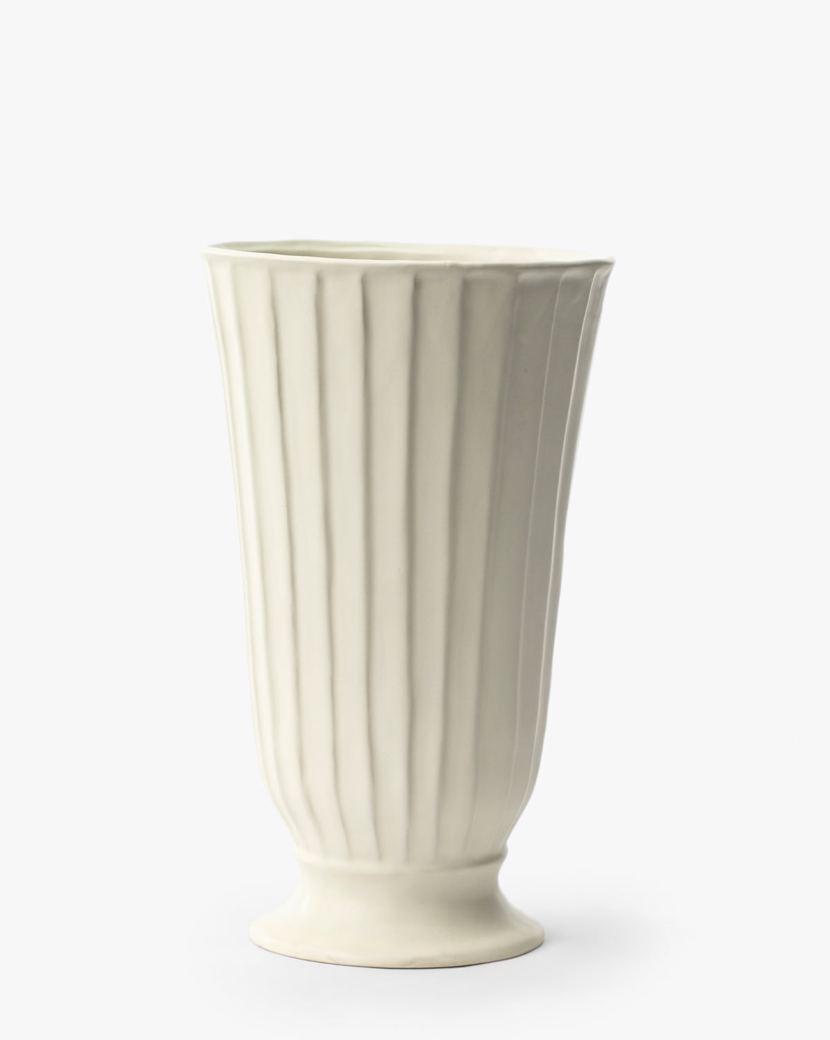 McGee & Co. stoneware footed vase. 