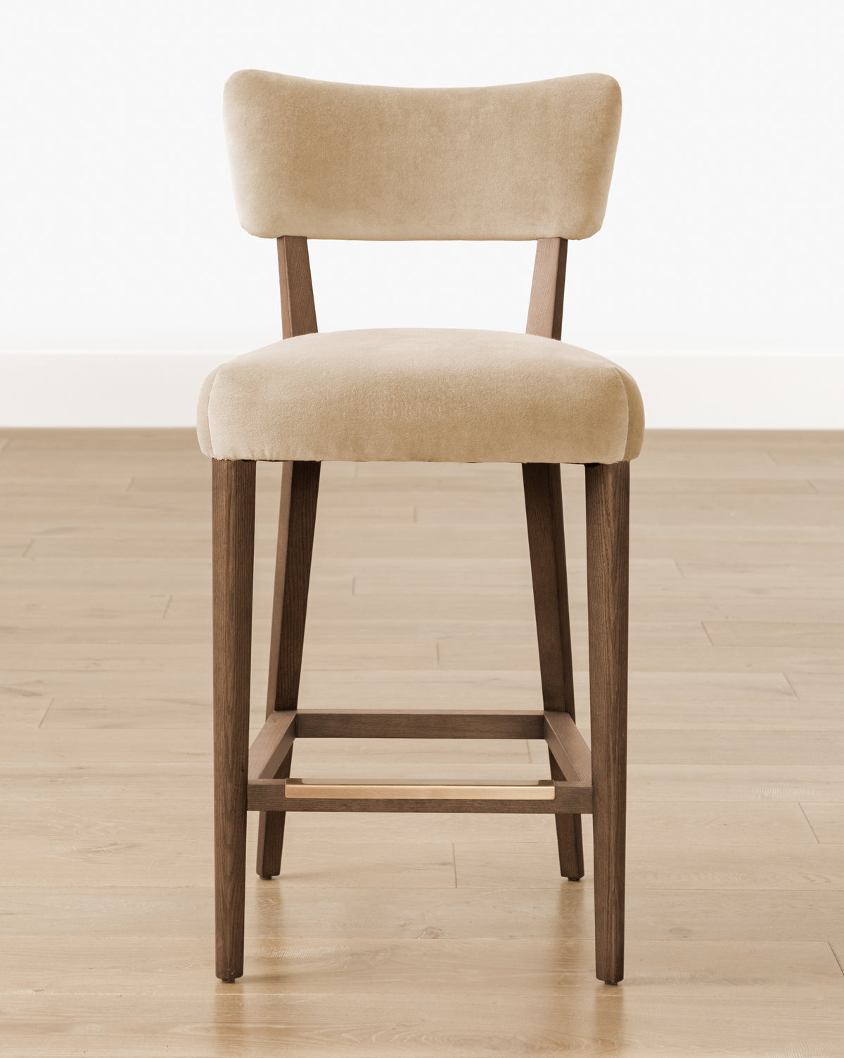 White kitchen island stool - Etienne design from McGee and Co